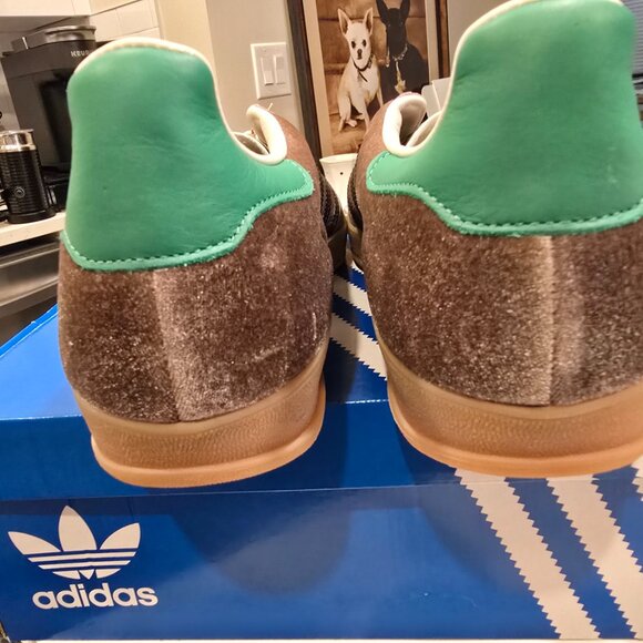 adidas Originals GAZELLE INDOOR JP7784 Earth Strata / Core Black Mens Sz 13 NEW - Picture 4 of 13